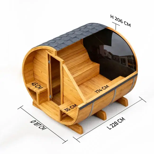 Une autre vision de Barrelsauna TR230-X - Panorama