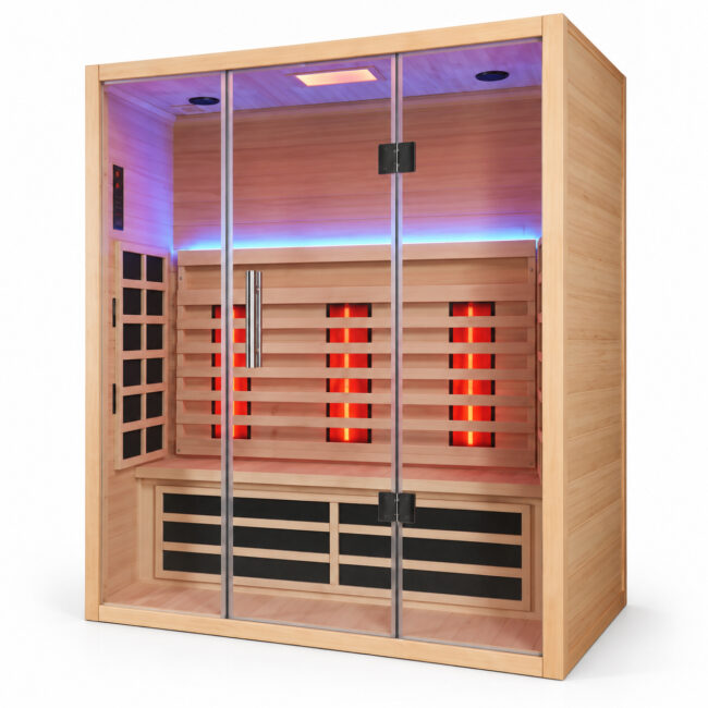 Sauna infrarouge Sumum Hemlock pour 3 personnes