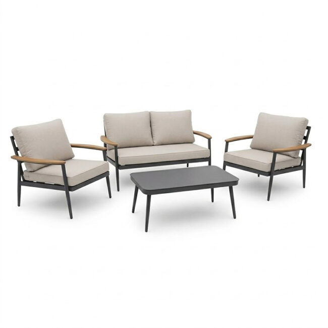 Une autre vision de Sunspa Lucas aluminium Loungeset